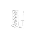MX-272721E ESTANTE  80x32x200H