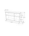 MX-458960   120x40x75H GABINETE BASE