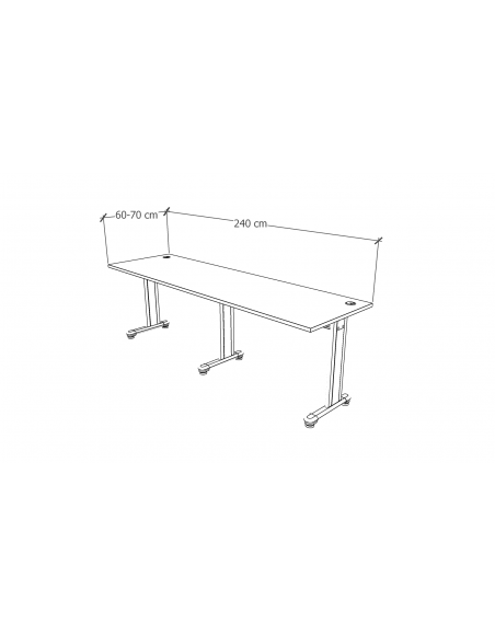 ESCRITORIO RECTO 240 cm