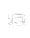 Gabinete Base  70x37x75H
