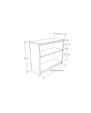 GABINETE BASE  70x37x75H