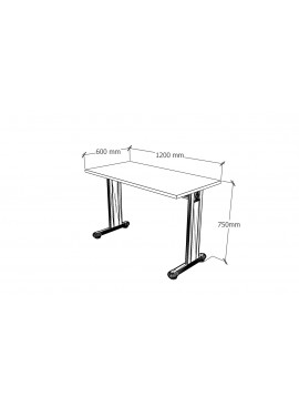 MX-842763E ESCRITORIO 120x60x75H